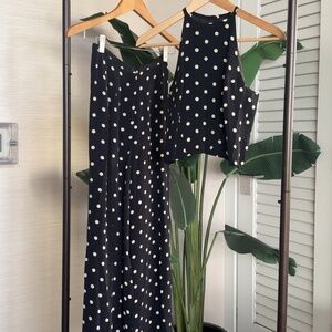 Vintage polka dot pants set